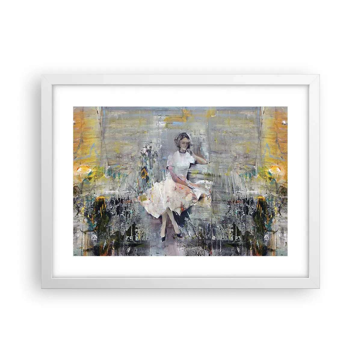 Affiche dans un cadre blanc - Poster - Classique et moderne - 40x30 cm