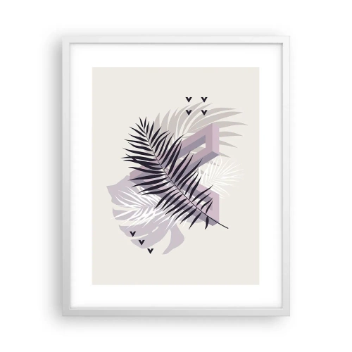 Affiche dans un cadre blanc - Poster - L'ombre de l'obscurité - 40x50 cm