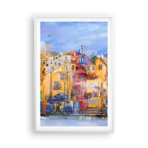 Affiche dans un cadre blanc - Poster - Nous sommes ensemble - 61x91 cm