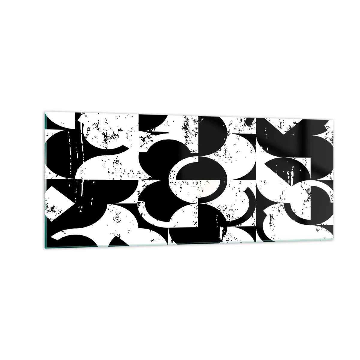 Impression sur verre - Image sur verre - Le blanc est blanc et le noir est noir - 100x40 cm