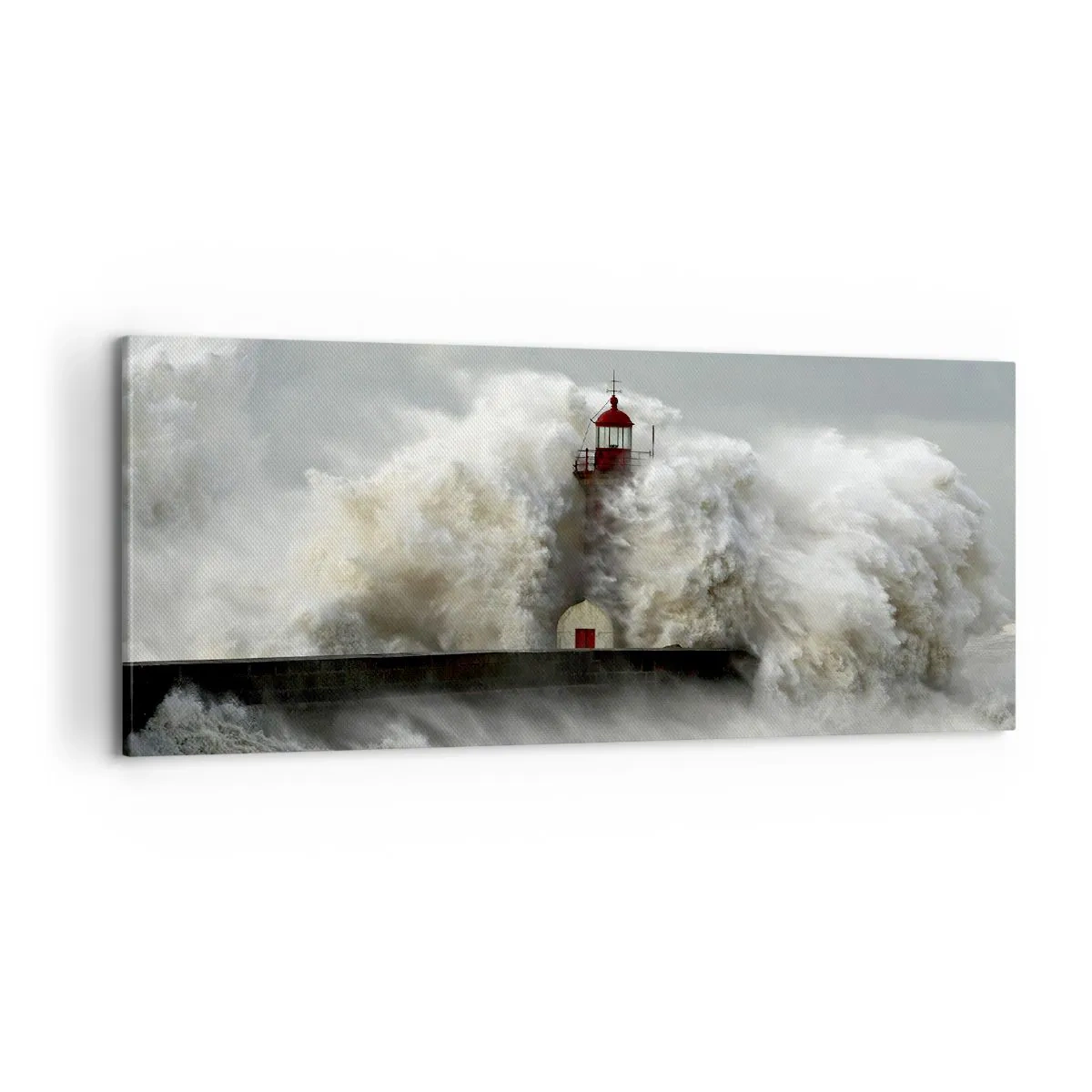 Impression sur toile - Image sur toile - La colère de l'océan - 100x40 cm