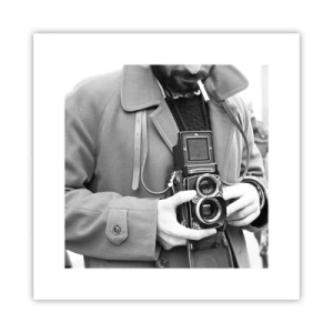 Affiche - Poster - Dans un style rétro - 30x30 cm