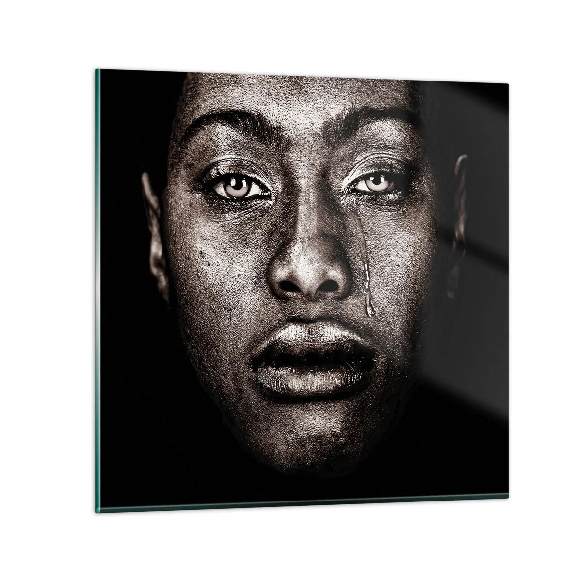 Impression sur verre - Image sur verre - Une larme - 60x60 cm