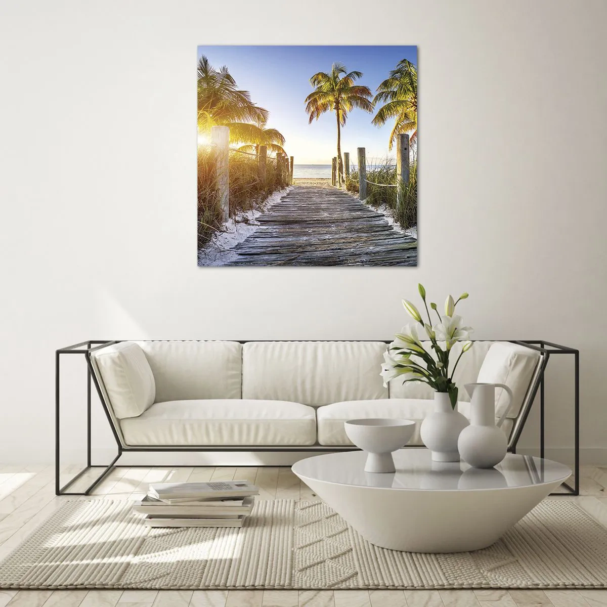Impression sur verre - Image sur verre - Directement au paradis - 30x30 cm