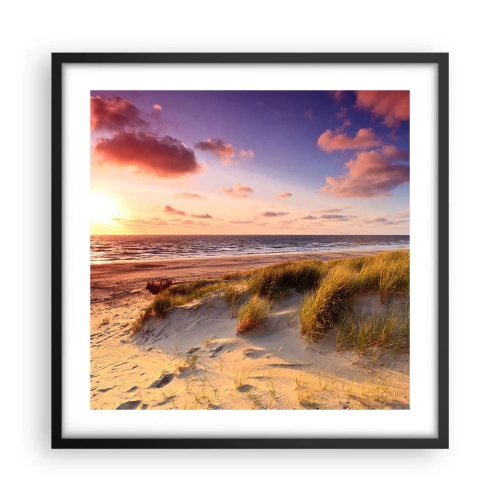 Affiche dans un cadre noir - Poster - L'air sent déjà l'été - 50x50 cm