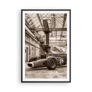 Affiche dans un cadre noir - Poster - Le repos du guerrier - 61x91 cm