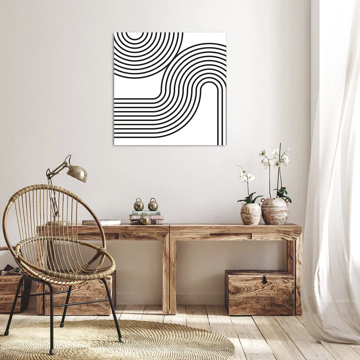 Impression sur toile - Image sur toile - En plein virage - 60x60 cm