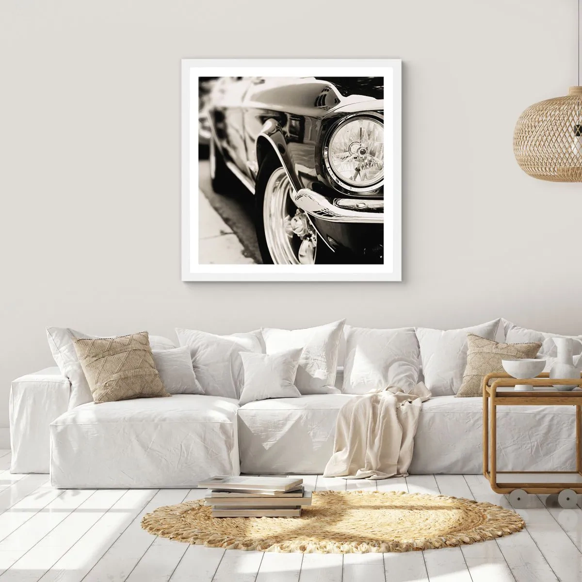 Affiche dans un cadre blanc - Poster - Brillance permanente - 30x30 cm