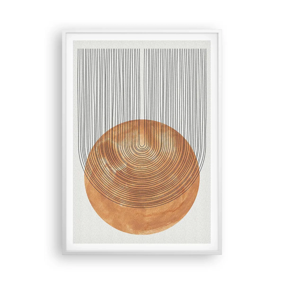 Affiche dans un cadre blanc - Poster - Composition solaire - 70x100 cm