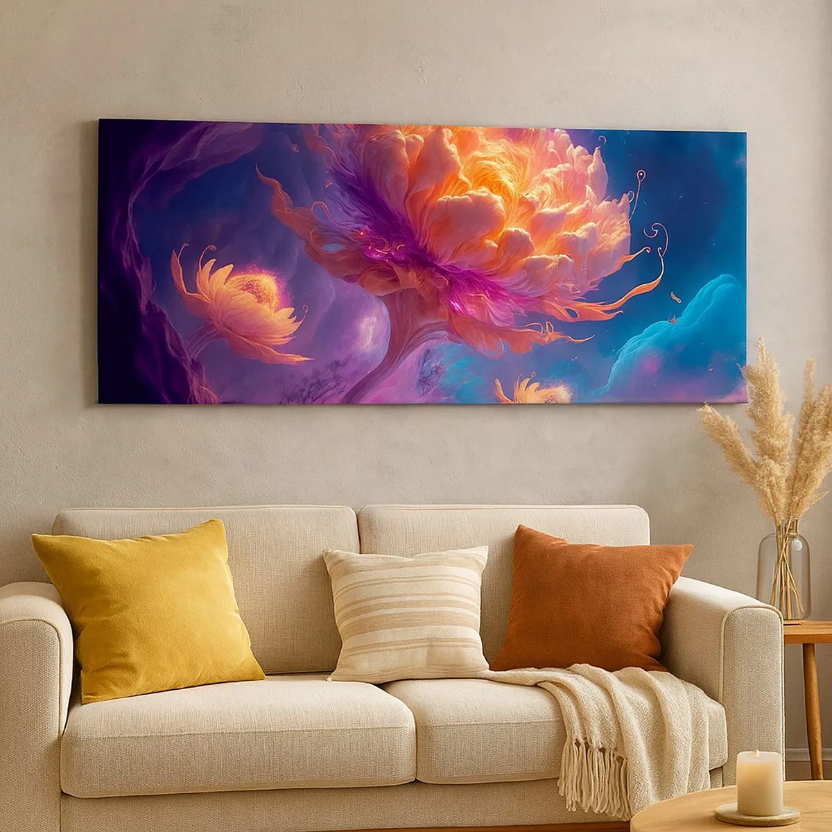 Impression sur toile - Image sur toile - Un autre monde - 100x40 cm