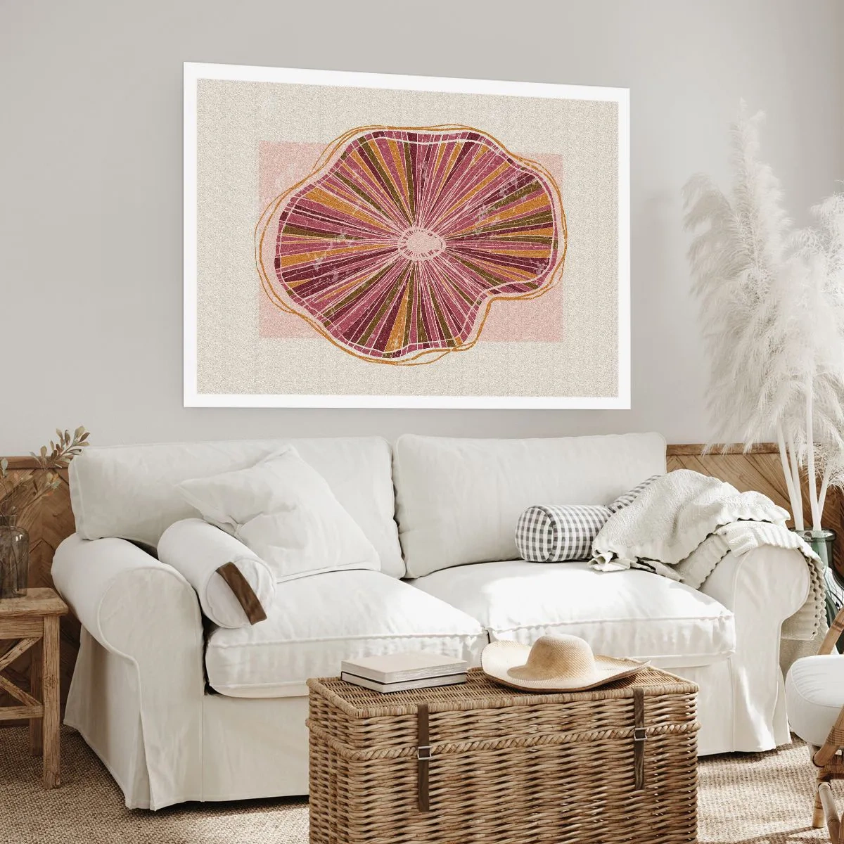Affiche - Poster - Abstraction rayonnante - 70x50 cm