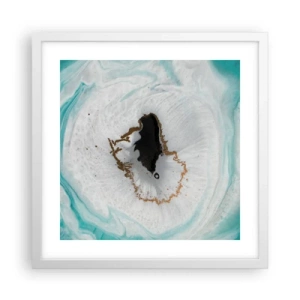 Affiche dans un cadre blanc - Poster - Pénétrer à l'intérieur - 40x40 cm