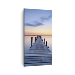 Impression sur toile - Image sur toile - Le calme d'un crépuscule serein - 65x120 cm