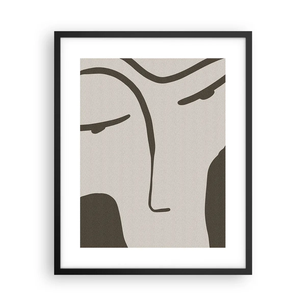 Affiche dans un cadre noir - Poster - Comme un tableau de Modigliani - 40x50 cm