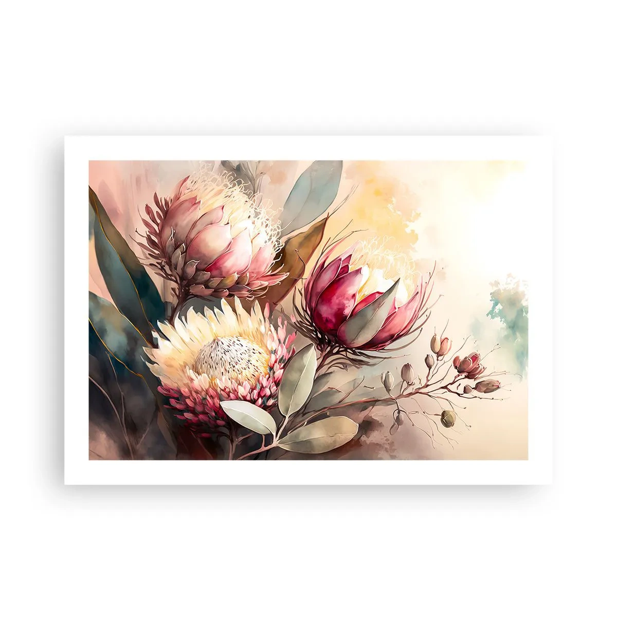 Affiche - Poster - De profil et de face - 70x50 cm