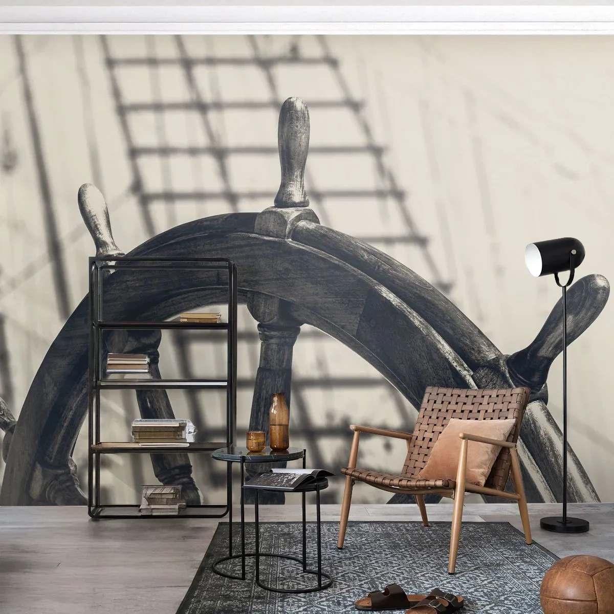 Papier Peint Photo Standard Eco - Histoires de mer - Nautique, voile, Volant - 200x140 cm
