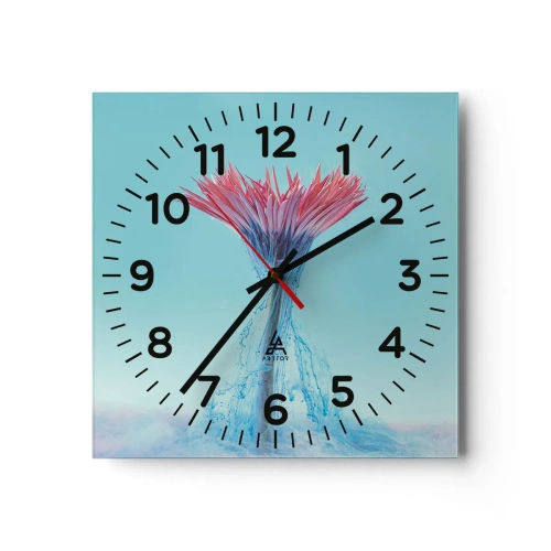 Horloge murale - Pendule murale - Dans une étreinte vivifiante - 40x40 cm