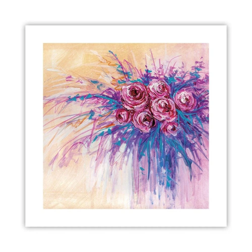 Affiche - Poster - Fontaine aux roses - 40x40 cm