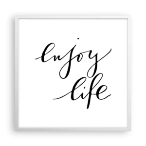 Affiche dans un cadre blanc - Poster - Rien à ajouter.... - 60x60 cm