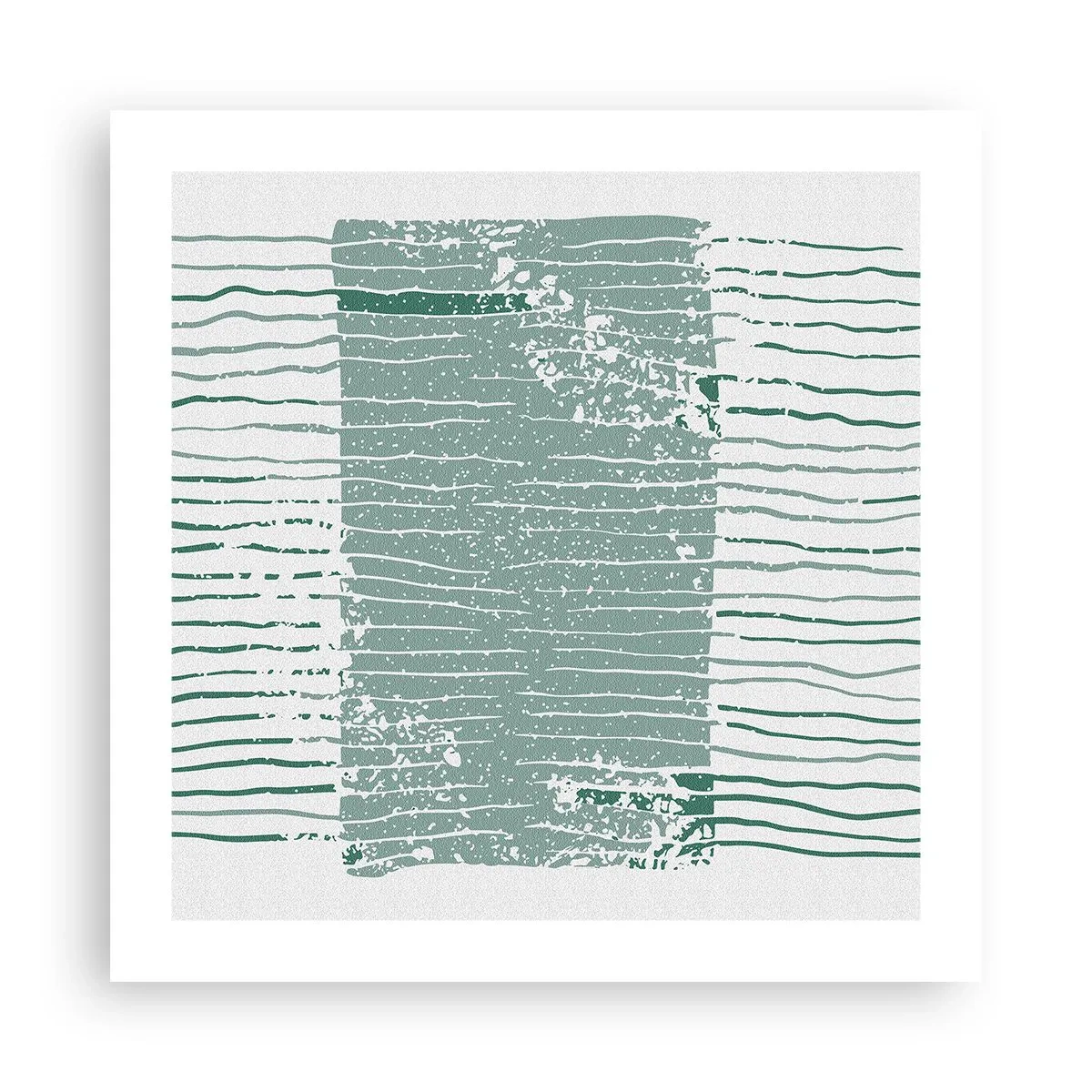 Affiche - Poster - Abstraction de la mer - 50x50 cm