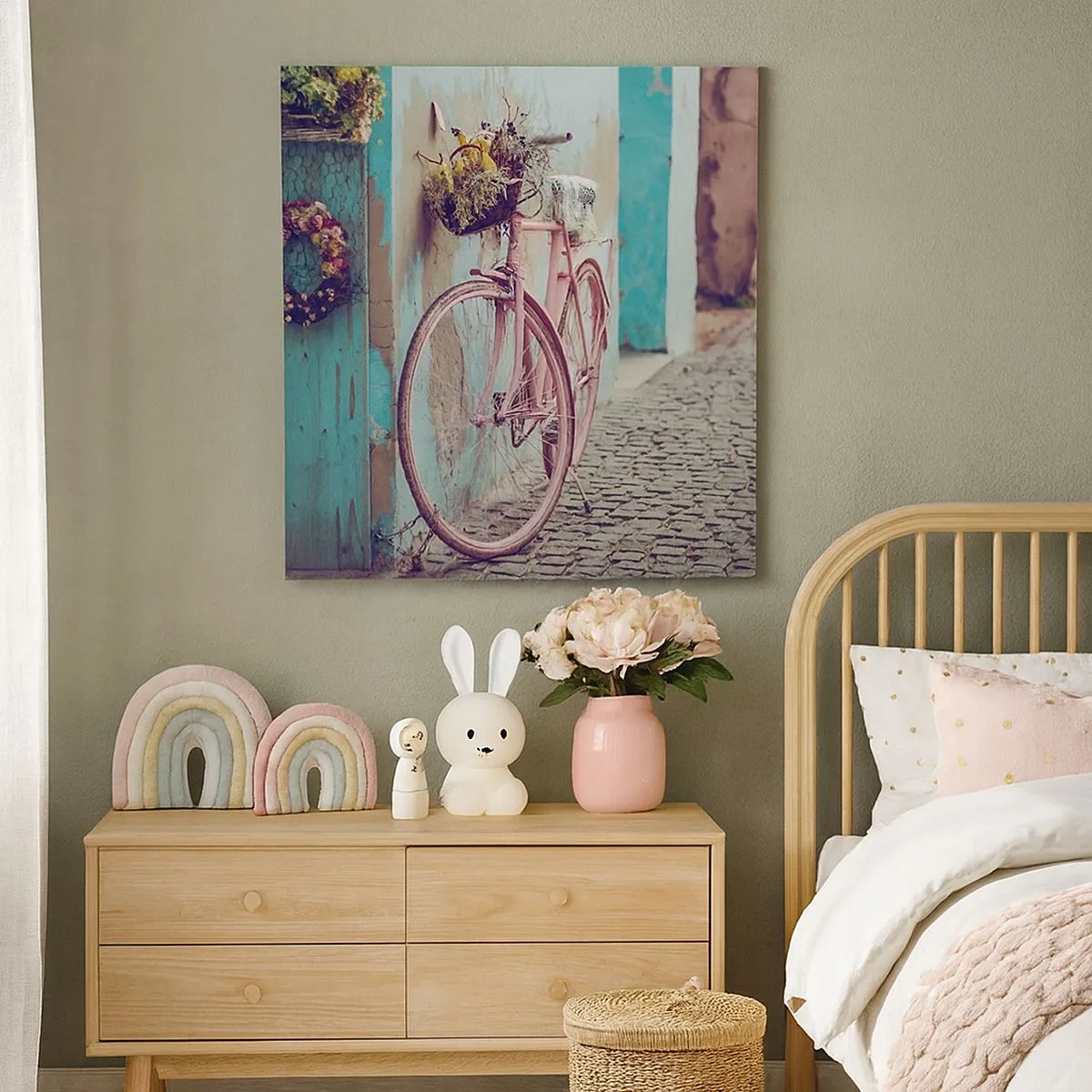 Impression sur toile - Image sur toile - Je reviens tout de suite - 30x30 cm