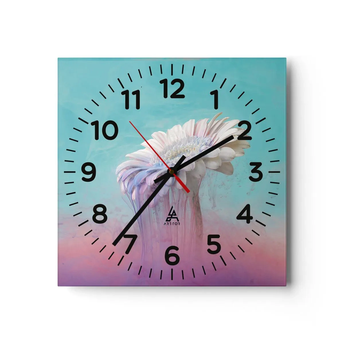 Horloge murale - Pendule murale - Le monde souterrain des fleurs - 30x30 cm