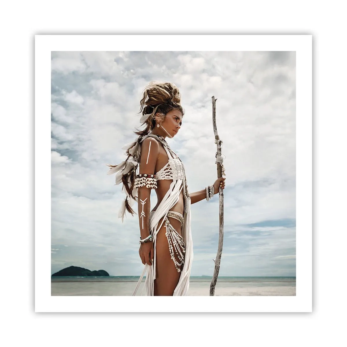 Affiche - Poster - Reine des tropiques - 60x60 cm