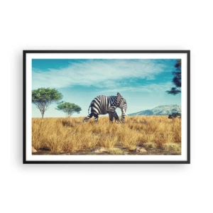 Affiche dans un cadre noir - Poster - Le gris n'est déjà plus à la mode - 91x61 cm