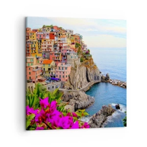 Impression sur toile - Image sur toile - La ville qui rit - 50x50 cm