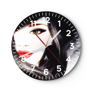 Horloge murale - Pendule murale - Aspect saphir - 40x40 cm