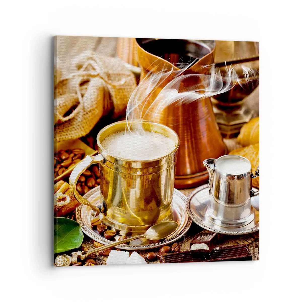 Impression sur toile - Image sur toile - Bonne journée! - 70x70 cm