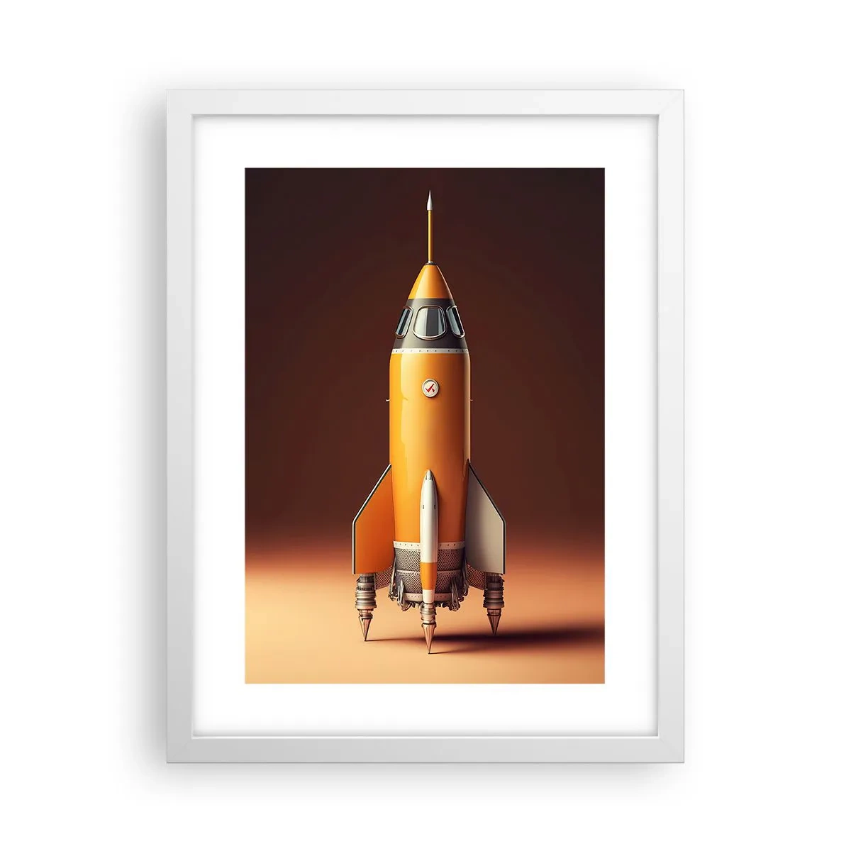 Affiche dans un cadre blanc - Poster - Ça commence par un rêve - 30x40 cm