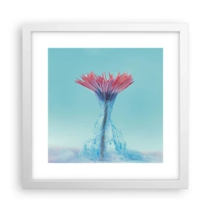 Affiche dans un cadre blanc - Poster - Dans une étreinte vivifiante - 30x30 cm