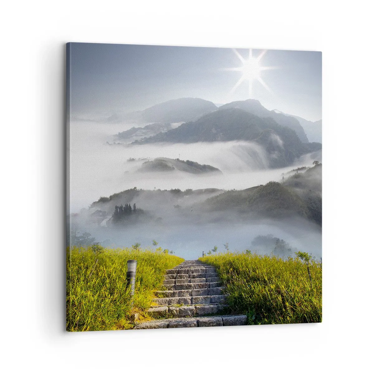 Impression sur toile - Image sur toile - Toujours plus haut vers les nuages - 60x60 cm