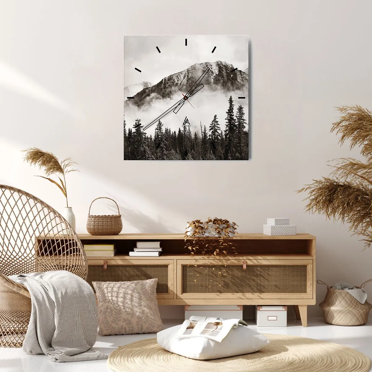 Horloge murale - Pendule murale - Seigneur de granite - 40x40 cm