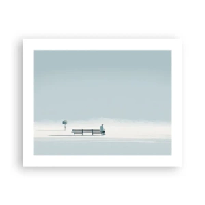 Affiche - Poster - Oui, j'attends. - 50x40 cm