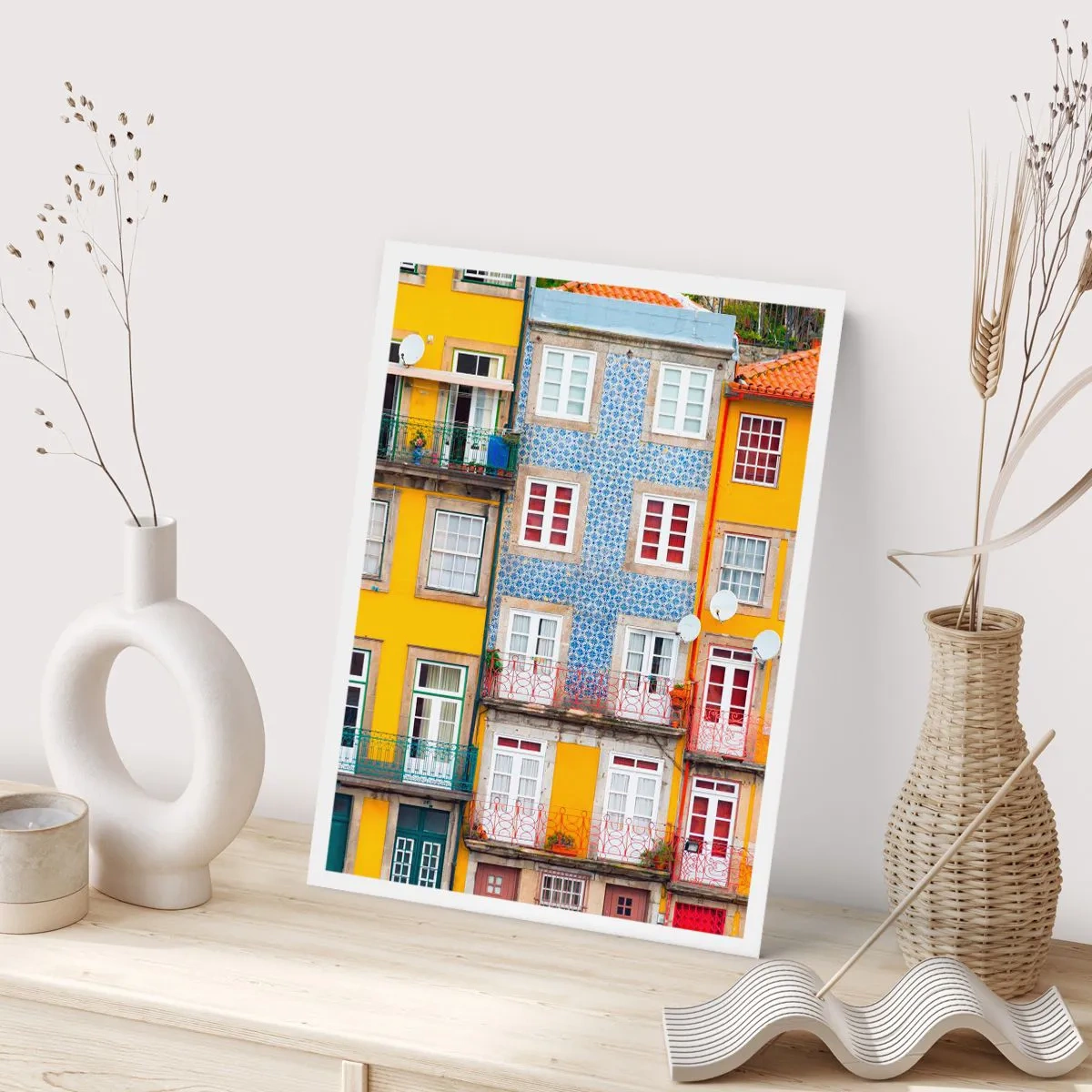 Affiche - Poster - Couleurs de vieille ville - 30x40 cm