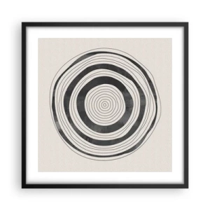 Affiche dans un cadre noir - Poster - Ce qui est important c'est ce qu'il y a entre les deux - 50x50 cm