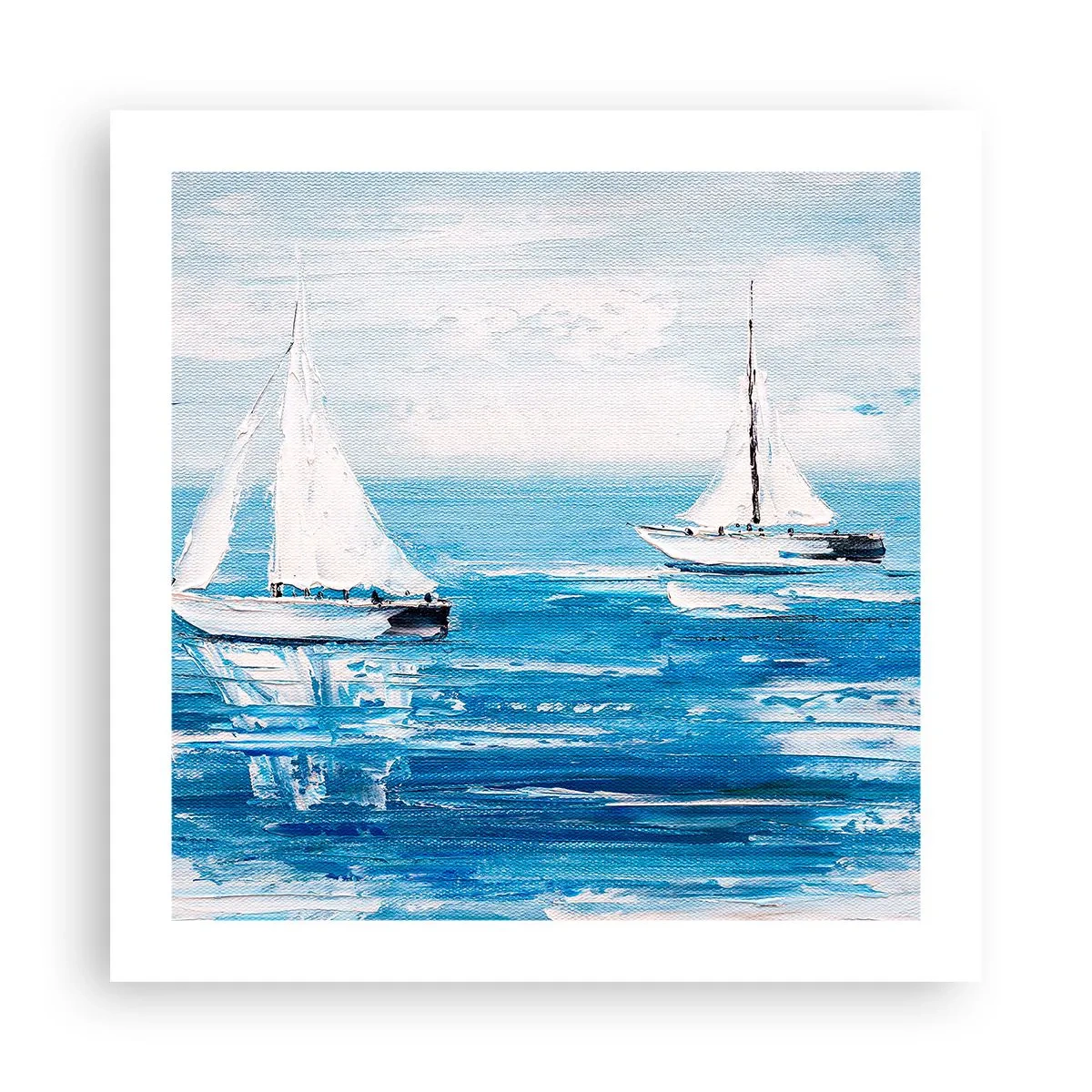 Affiche - Poster - Avec un ami à mes côtés - 50x50 cm