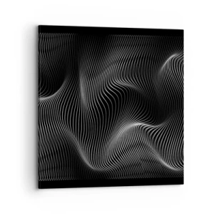 Impression sur toile - Image sur toile - Danse de lumière dans l'espace - 70x70 cm