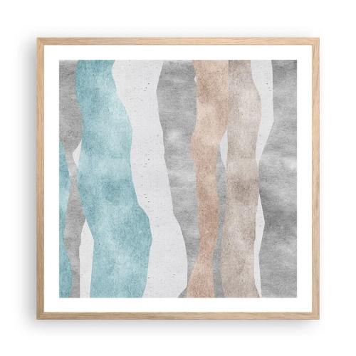 Affiche dans un chêne clair - Poster - Une étude de proximité - 60x60 cm