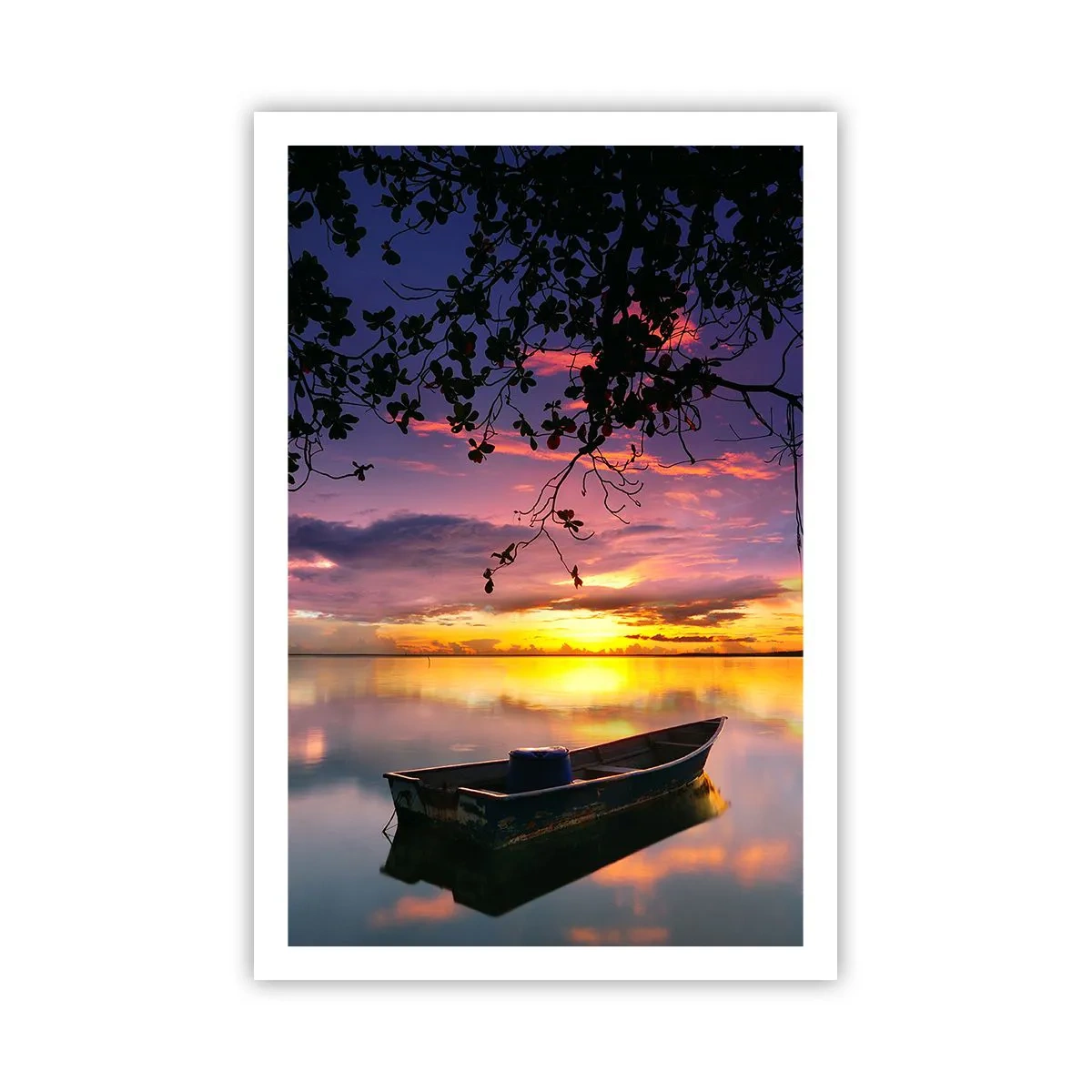 Affiche - Poster - "Tu sembles suspendu au milieu du ciel..." - 61x91 cm