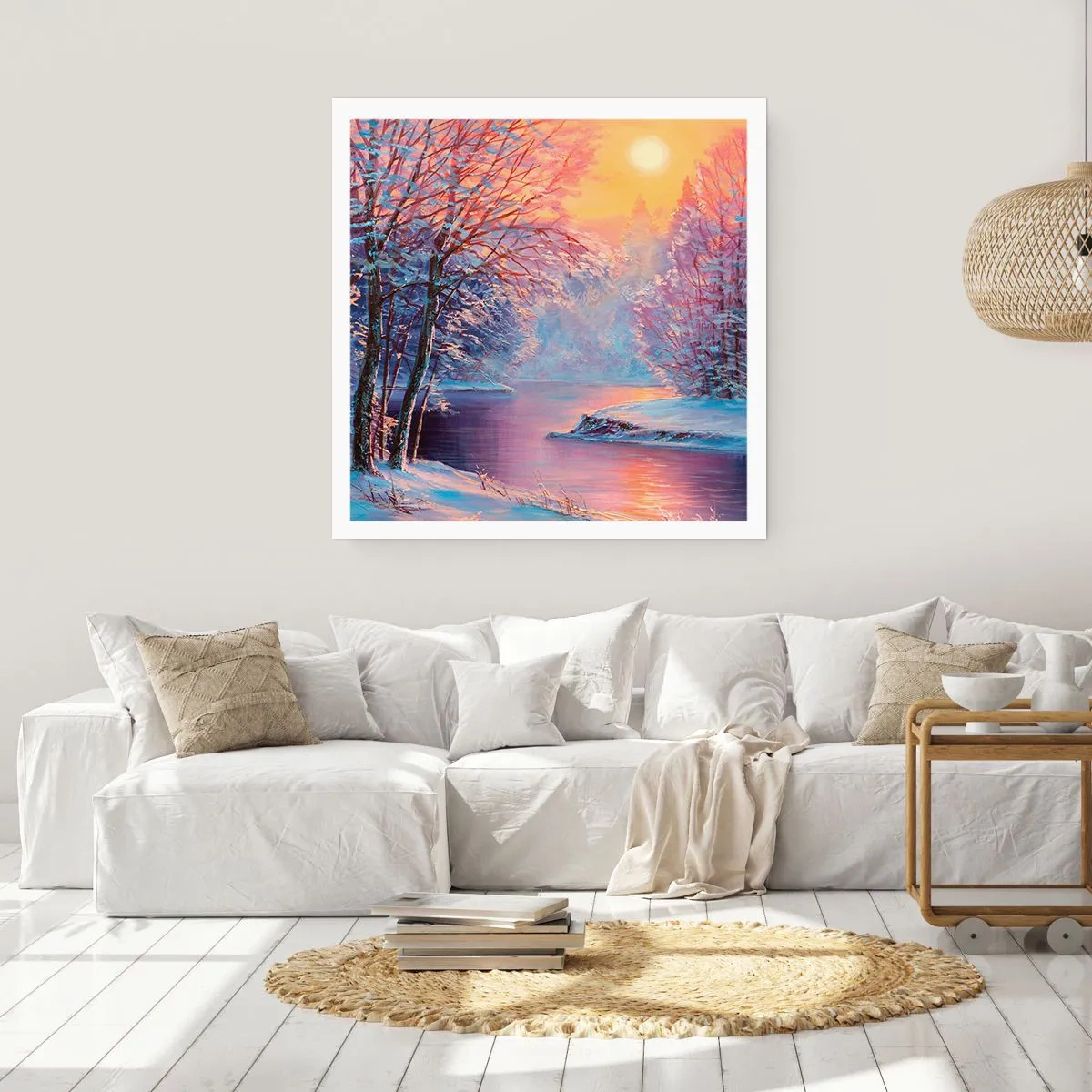 Affiche - Poster - Couleurs d'hiver - 30x30 cm