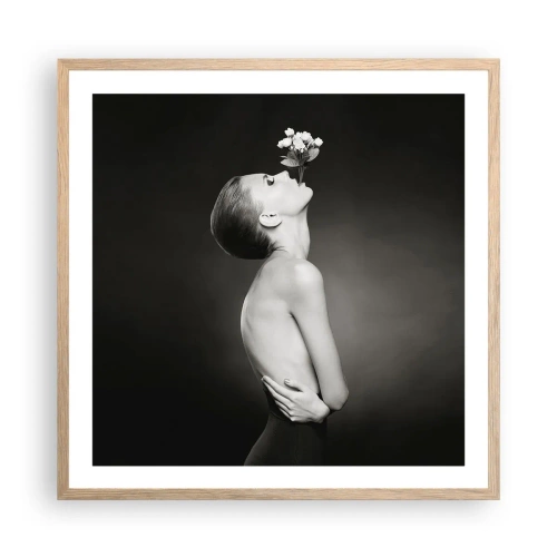 Affiche dans un chêne clair - Poster - Elégance excentrique - 60x60 cm