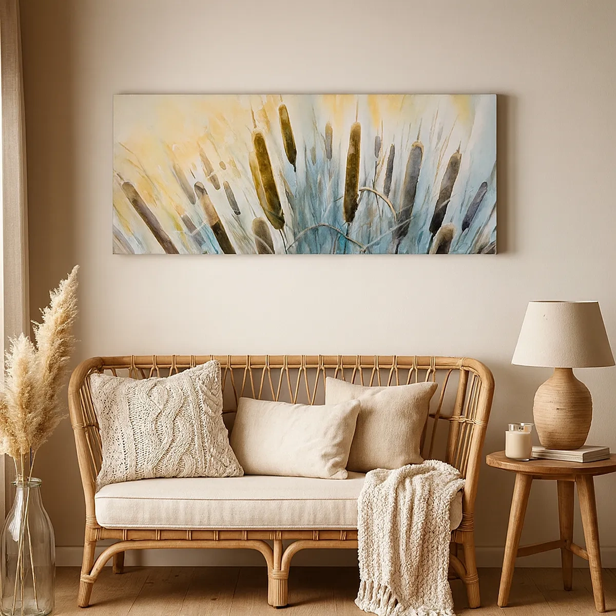 Impression sur toile - Image sur toile - Fraicheur de l'eau, chaleur du soleil - 30x30 cm