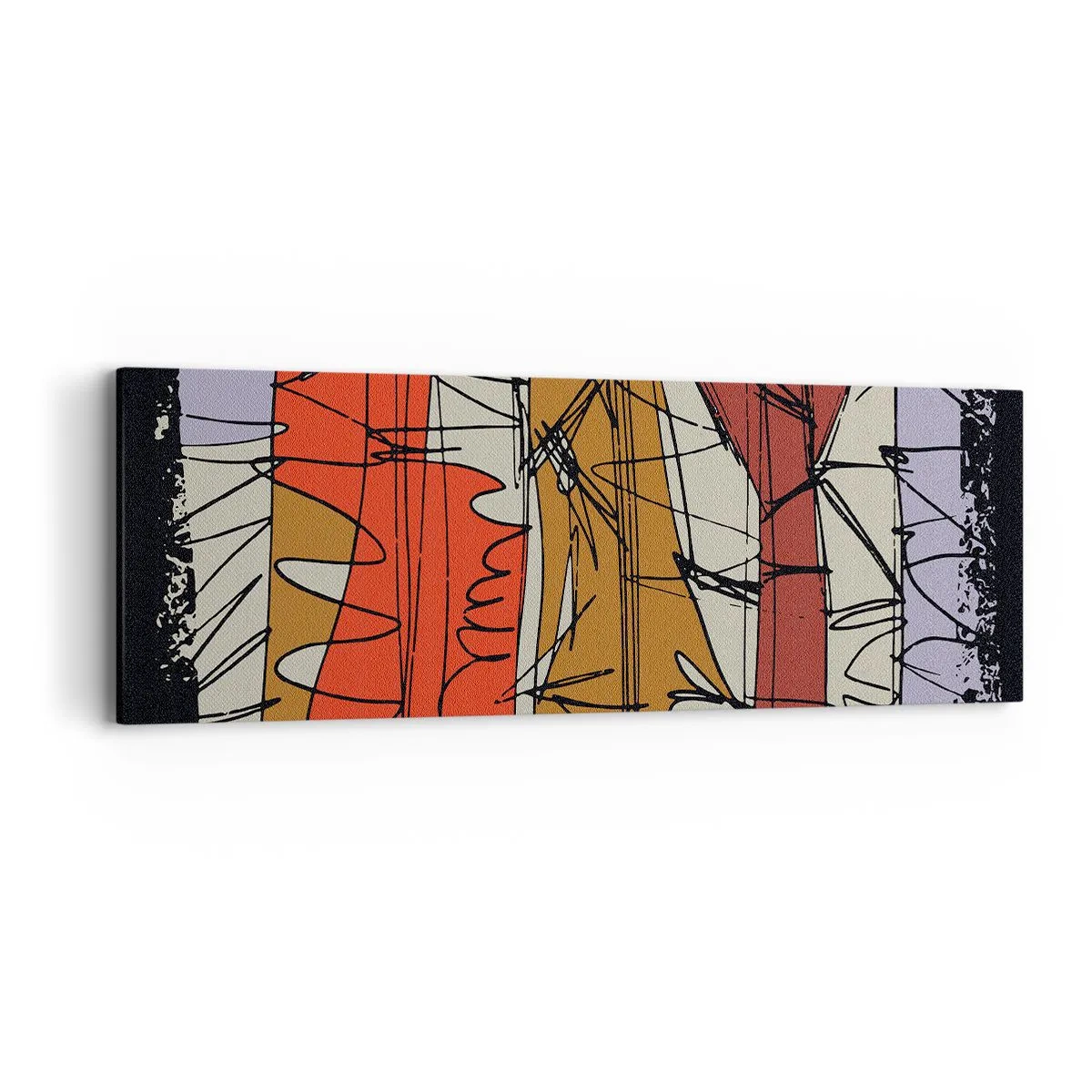 Impression sur toile - Image sur toile - Composition spontanée - 90x30 cm