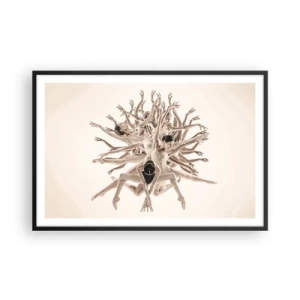 Affiche dans un cadre noir - Poster - S'épanouir en danse - 91x61 cm