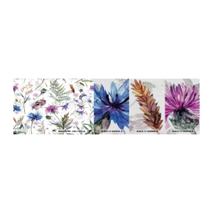 Échantillon de Papier Peint Premium Sand - Herbier polonais - Fleurs des champs, Jardin, Nature - 100x30 cm