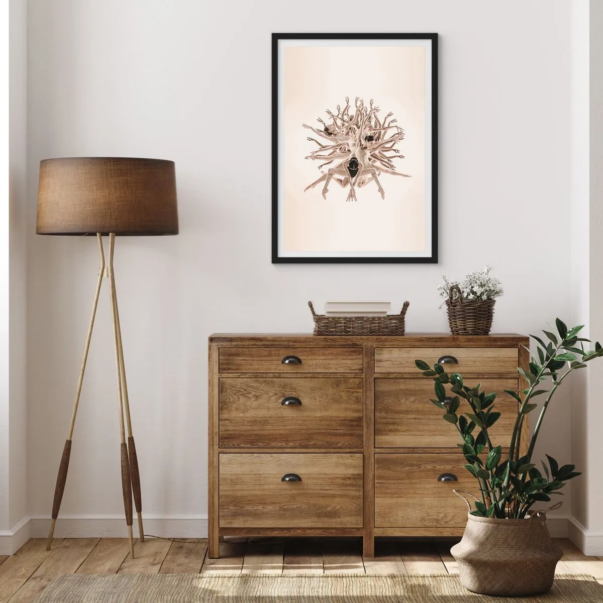 Affiche dans un cadre noir - Poster - S'épanouir en danse - 70x100 cm