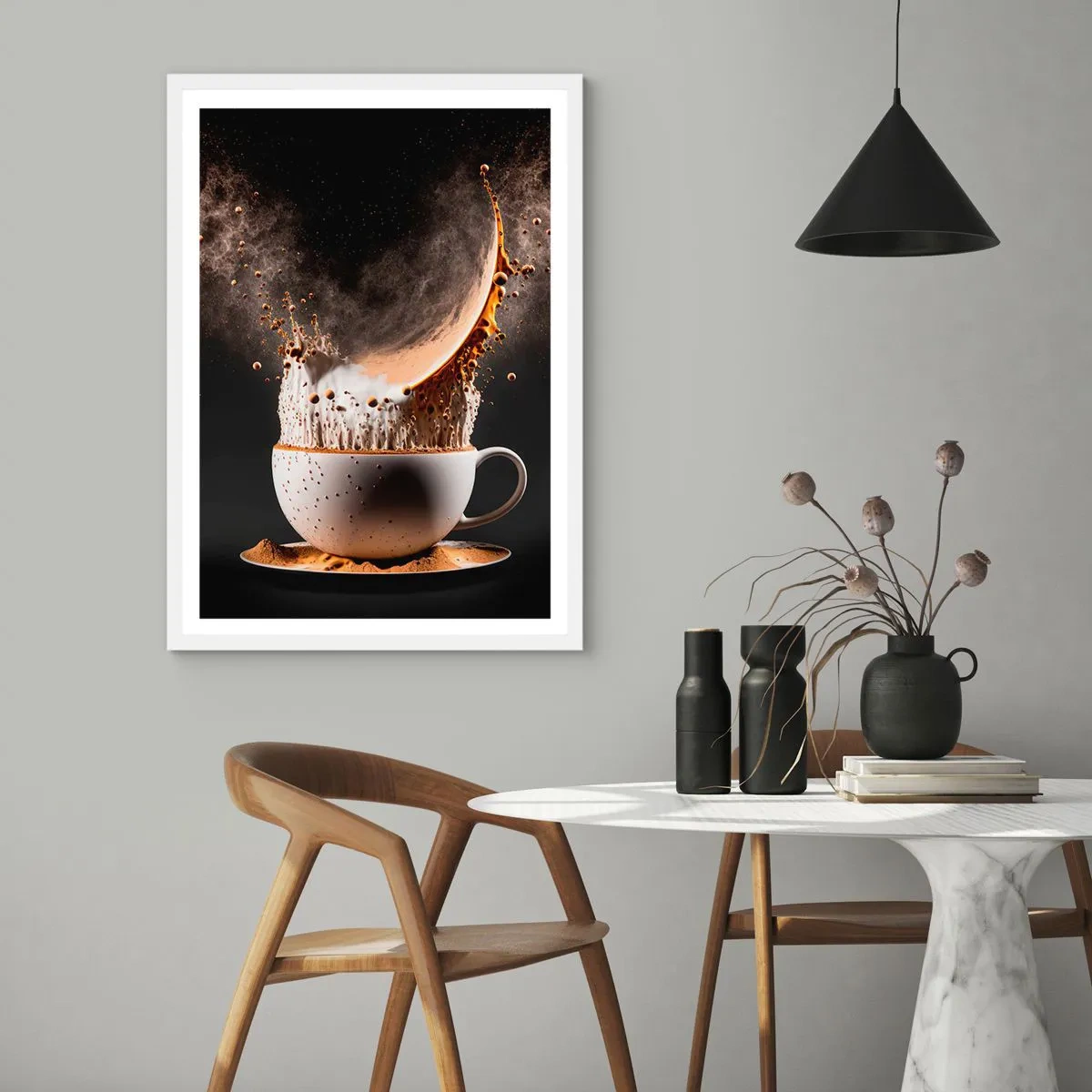 Affiche dans un cadre blanc - Poster - Une explosion de saveur - 70x100 cm